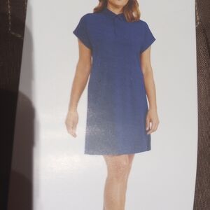 Hi Tech ladies collar Blue dress